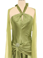 011 Green Halter Cocktail Dress - Green, Alt View Thumbnail