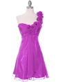 10630 Purple Chiffon Cocktail Dress