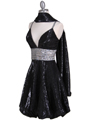 1093 Black Sequin Cocktail Dress - Black, Alt View Thumbnail