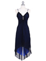 1134 Blue Cocktail Dress - Blue, Front View Thumbnail