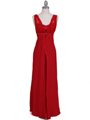 1146 Red Evening Dress - Red, Front View Thumbnail