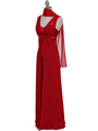 1146 Red Evening Dress - Red, Alt View Thumbnail