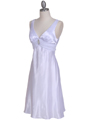 1408 White Charmeuse Cocktail Dress - White, Alt View Thumbnail