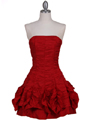 1509 Red Taffeta Cocktail Dress - Red, Front View Thumbnail