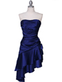 1510 Royal Blue Cocktail Dress - Royal Blue, Front View Thumbnail
