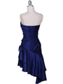 1510 Royal Blue Cocktail Dress - Royal Blue, Back View Thumbnail