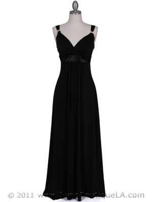 1533 Black Evening Dress, Black