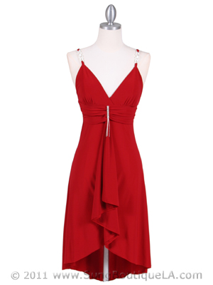 1745 Red Party Dress, Red
