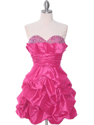 1807 Hot Pink Homecoming Dress, Hot Pink