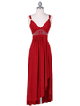1813 Red Cocktail Dress - Red, Front View Thumbnail