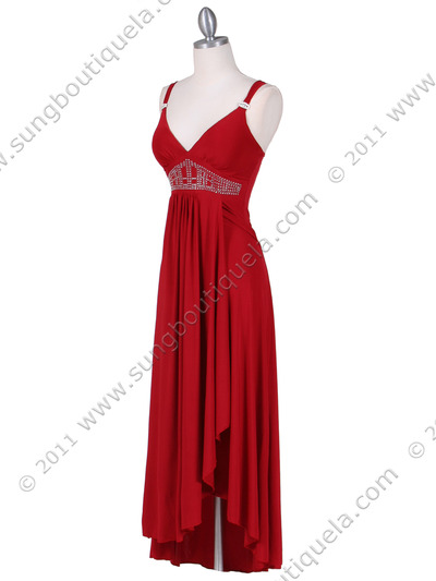1813 Red Cocktail Dress - Red, Alt View Medium