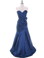 C1814 Blue Evening Dress - Blue, Front View Thumbnail