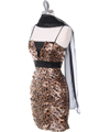 1819 Leopard Print Cocktail Dress - Lepoard Print, Alt View Thumbnail