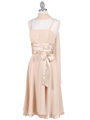 1869 Gold Tea Length Dress - Gold, Alt View Thumbnail