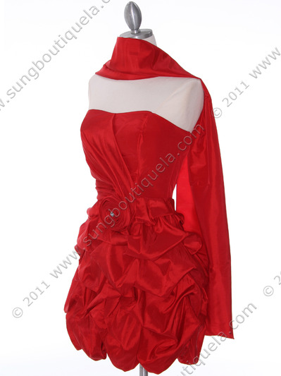 186 Red Homecoming Dress - Red, Alt View Medium