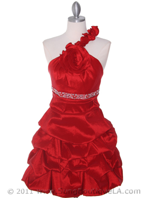 187 Red Homecoming Dress, Red
