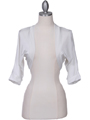 1913B Ivory Bolero Jacket - Ivory, Front View Thumbnail