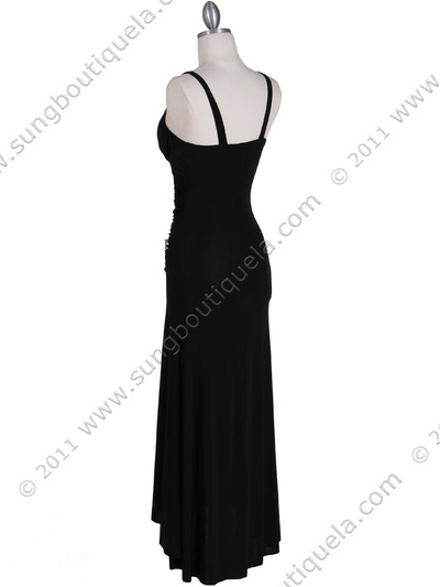 1924 Black Cocktail Dress - Black, Back View Medium