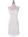 2020 Ivory Cocktail Dress - Ivory, Front View Thumbnail
