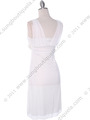 2020 Ivory Cocktail Dress - Ivory, Back View Thumbnail