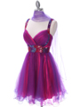 2141 Hot Pink Purple Homecoming Dress - Hot Pink, Alt View Thumbnail