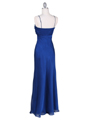 2831 Royal Blue Chiffon Evening Dress - Royal Blue, Back View Thumbnail