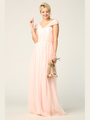 3314 Convertible Tulle Bridesmaid Dress - Blush, Front View Thumbnail