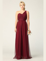 3314 Convertible Tulle Bridesmaid Dress - Burgundy, Alt View Thumbnail