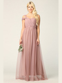 3314 Convertible Tulle Bridesmaid Dress - Mauve, Front View Thumbnail