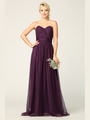 3314 Convertible Tulle Bridesmaid Dress - Purple, Front View Thumbnail