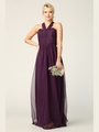 3314 Convertible Tulle Bridesmaid Dress - Purple, Back View Thumbnail