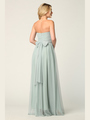 3314 Convertible Tulle Bridesmaid Dress - Sage, Back View Thumbnail