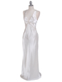 3687 Ivory Satin Evening Dress - Ivory, Alt View Thumbnail