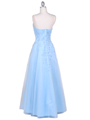 4002 Baby Blue Laced Embroidery Prom Gown - Baby Blue, Back View Thumbnail