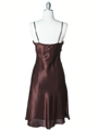 4948 Brown Sequins Charmeuse Party Dress - Brown, Back View Thumbnail