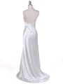 5005 Ivory Satin Evening Dresses - Ivory, Back View Thumbnail