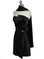 5073 Black Strapless Cocktail Dress - Black, Alt View Thumbnail