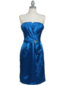 5085 Blue Cocktail Dress - Blue, Front View Thumbnail