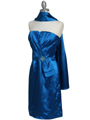 5085 Blue Cocktail Dress - Blue, Alt View Thumbnail