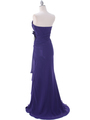 5230 Purple Strapless Evening Dress - Purple, Back View Thumbnail