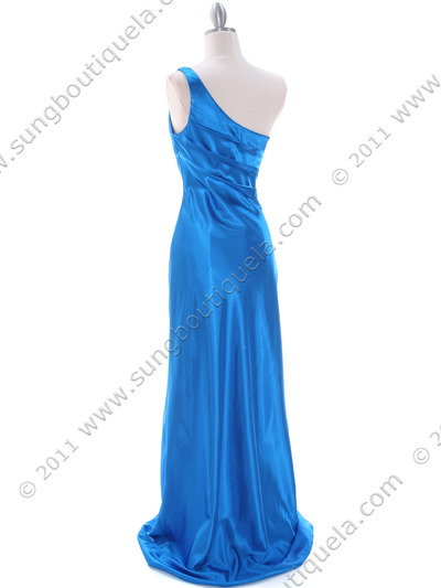 5234 Royal Blue Evening Dress - Royal Blue, Back View Medium