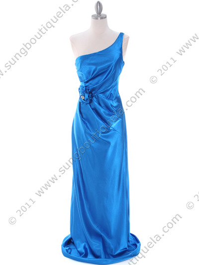 5234 Royal Blue Evening Dress - Royal Blue, Front View Medium