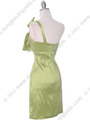 5510S Green Taffeta Cocktail Dress - Green, Back View Thumbnail