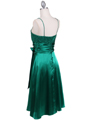 6269 Green Giltter Tea Length Dress - Green, Back View Thumbnail