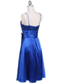 6269 Royal Blue Giltter Tea Length Dress - Royal Blue, Back View Thumbnail