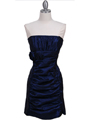 7016 Royal Blue Taffeta Homecoming Dress