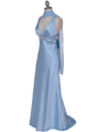 7120 Baby Blue Satin Evening Dress - Baby Blue, Alt View Thumbnail