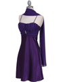 7167 Purple Chiffon Top Cocktail Dress - Purple, Alt View Thumbnail