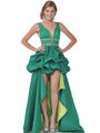 7548 Green Bubble Prom Dresses - Green, Alt View Thumbnail