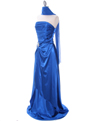 7700 Royal Charmeuse Evening Dress - Royal Blue, Alt View Thumbnail